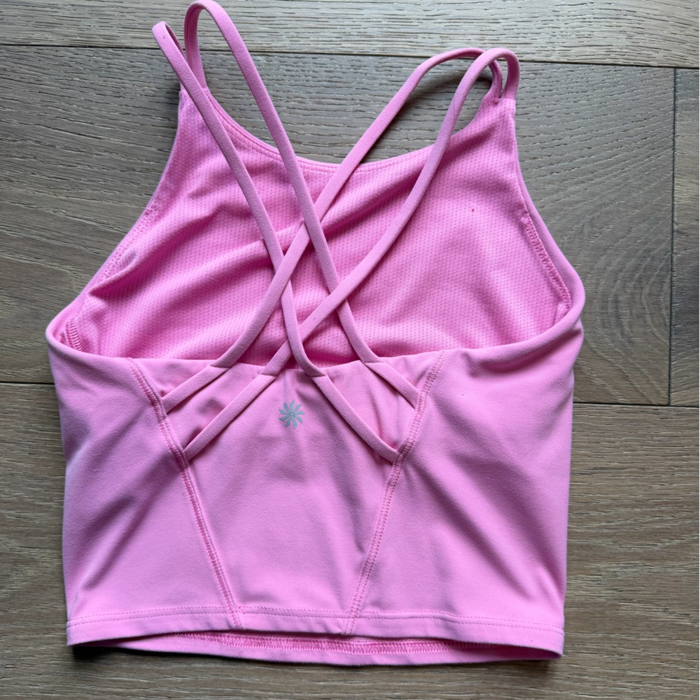 Athleta Girl tank top in bubblegum pink size M 8-10